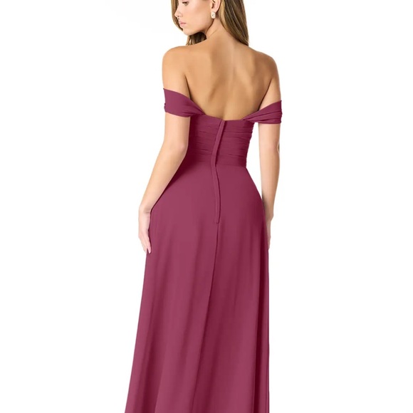 AZAZIE KAITLYNN
Merlot Empire Ruched Chiffon Convertible Dress - Picture 2 of 14